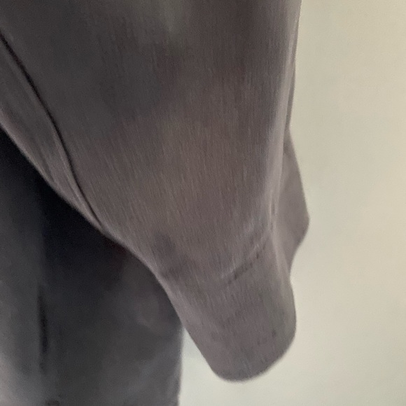 Suede style grey button up - Picture 3 of 6